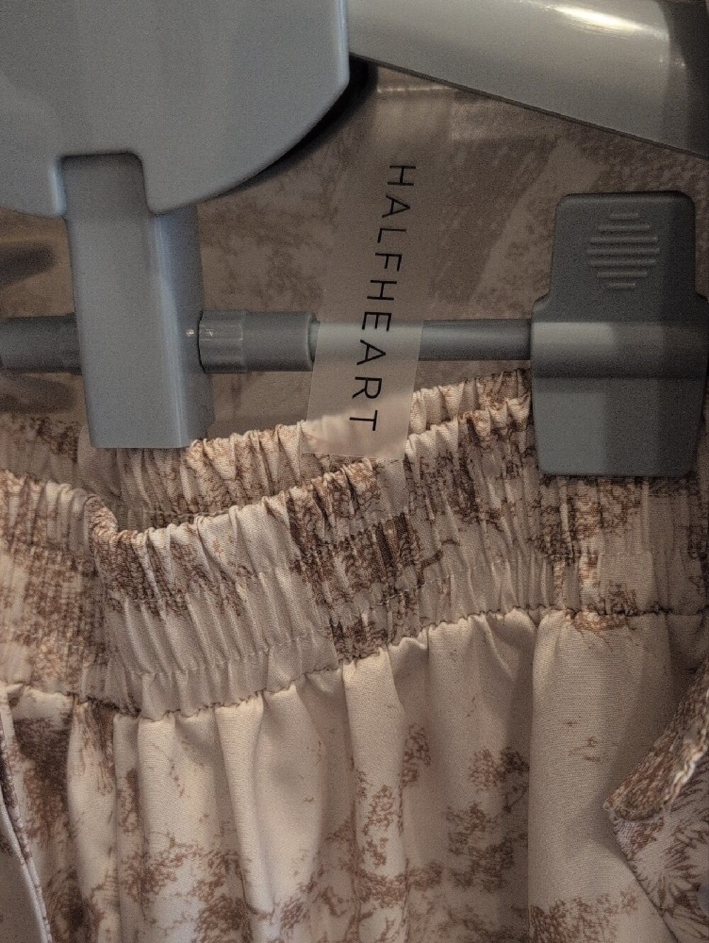 Wide Leg Women’s Pants - Cream Toile Print - Picture 2 of 10